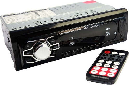 Stereo-Autoradio-Auto-Fm-Mp3-Usb-Slot-Sd-Aux-Rca-Radio-60w-X-4-Telecomando-Ec4207