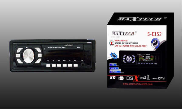 Stereo-Radio-Per-Auto-Ingresso-Sd-Usb-Autoradio-Mp3-Aux-Con-Frontalino-50w-X-4