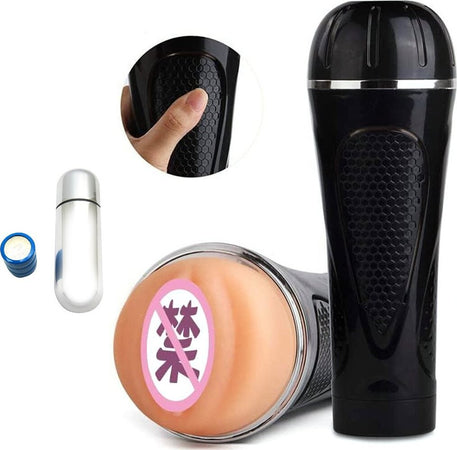 Stimolatore Massaggiatore Maschile in Silicone con Vibratore a Batteria Grandi Dimensioni