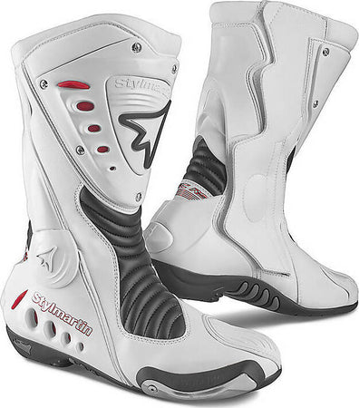 Stivali Racing Stylmartin Sonic RS Bianco Stivale Moto Professionale Ohvale MiniGP PISTA Stivali Uomo Traspiranti Stivali Moto TopGas - Roverbella, Commerciovirtuoso.it