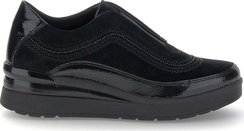 Stonefly-sneakers-donna-Cream-17-in-camoscio-e-vernice-black-221726