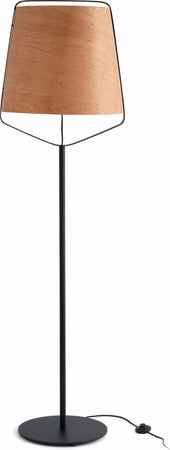 STOOD Lampada da terra nera et legno Illuminazione/Illuminazione per interni/Lampade/Lampade da terra Led Mall Home - Napoli, Commerciovirtuoso.it