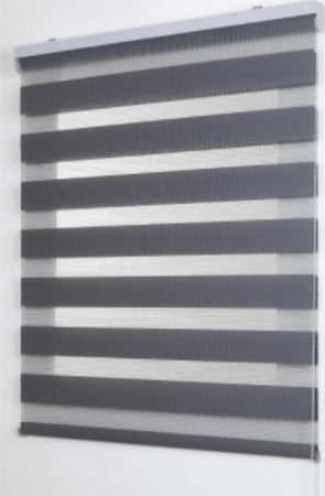STOR-PLANET---DUOLUX---TENDA-A-RULLO-SEMIFILTRANTE-CON-FRANGE-TRASPARENTI-COLORE-ARGENTO---100X250CM