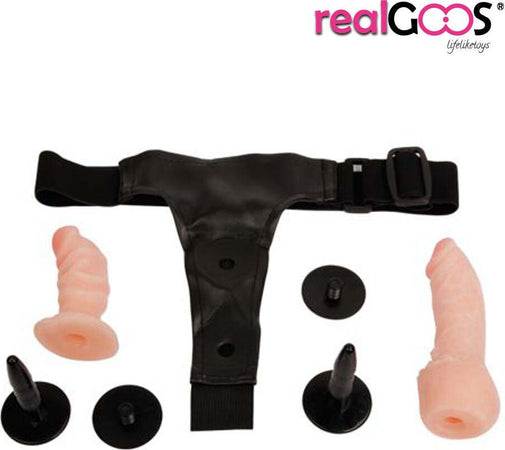 Strap On Fallo Realistico Doppio Interno Esterno per Lei Da Donna Indossabile Non Vibrante Realgoos® Salute e cura della persona/Erotismo e contraccezione/Sex toys/Strap-on Kondorama - Martinsicuro, Commerciovirtuoso.it