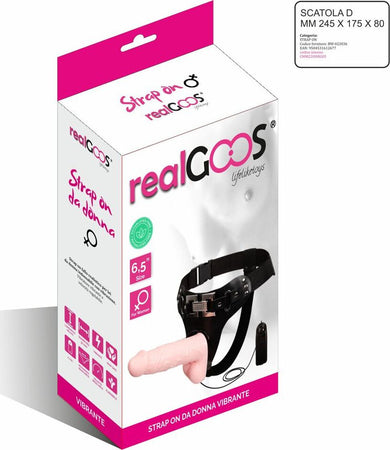 Strap On Fallo Realistico Realgoos® per Lei Da Donna Indossabile con Vibrazione strap-on con Telecomando Salute e cura della persona/Erotismo e contraccezione/Sex toys/Strap-on Kondorama - Martinsicuro, Commerciovirtuoso.it