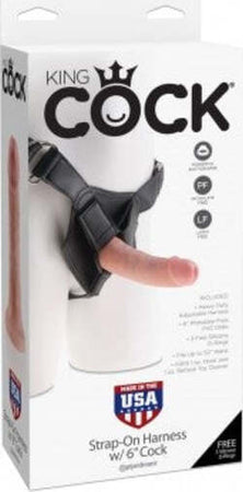 Strap On King Cock Strap-on Harness color Carne 15.2 cm Salute e cura della persona/Erotismo e contraccezione/Sex toys/Strap-on Kondorama - Martinsicuro, Commerciovirtuoso.it