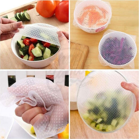 Stretch-And-Fresh-Set-Di-4-Pellicole-Per-Alimenti-Lavabile-E-Riutilizzabile