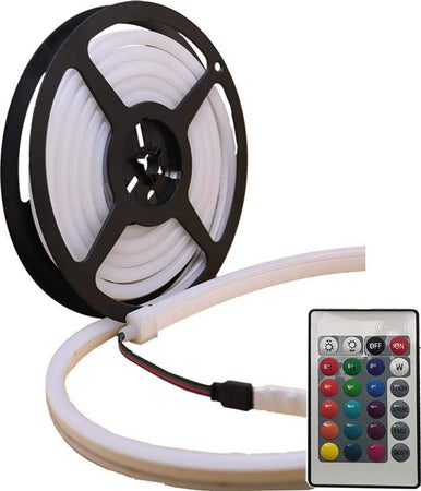 Striscia RGB Multicolore 120 led neon 5m tubo flessibile luminoso 12v strip bobina IP65 Illuminazione/Strisce LED Zencoccostore - Formia, Commerciovirtuoso.it