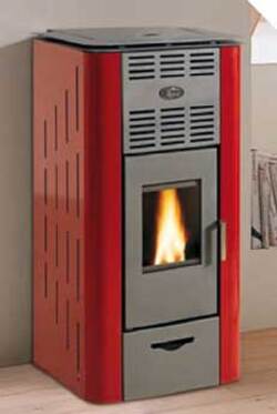 Stufa Air71 Pellet Lamier Rosso Fai da te/Caminetti e accessori/Forni caminetto Non solo alimenti - Albano Laziale, Commerciovirtuoso.it