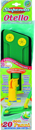 Stupenda-ATT00029A-Attrezzo-Puliscipavimento-Otello,-Giallo/Verde,-12x51x4-cm