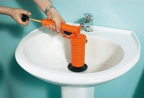 Sturalavandini Disgorgante Pango Con Adattatore Per Lavabi Wc Pilette Fai da te/Tubature grezze/Attrezzature per pozzi neri/Stantuffi Ogomondo - Martina Franca, Commerciovirtuoso.it