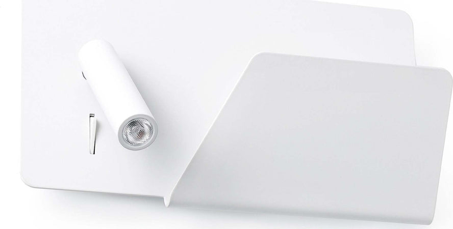SUAU USB Lampada da parete bianca con lettore destra Illuminazione/Illuminazione per interni/Illuminazioni per pareti/Applique Led Mall Home - Napoli, Commerciovirtuoso.it