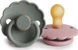 Succhietto-Frigg-B-Latex-2-in-1-Daisy-Baby-Pink-e-French-Grey-Varie-Misure