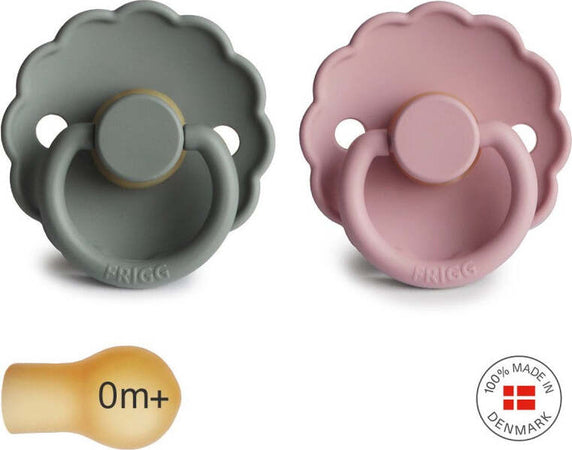 Succhietto-Frigg-B-Latex-2-in-1-Daisy-Baby-Pink-e-French-Grey-Varie-Misure