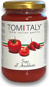Sugo All'arrabbiata - 350g Tomitaly Alimentari e cura della casa/Salse e sughi/Sughi e salse per cucinare/Salsa al pomodoro per pasta Tomitaly - Caorso, Commerciovirtuoso.it