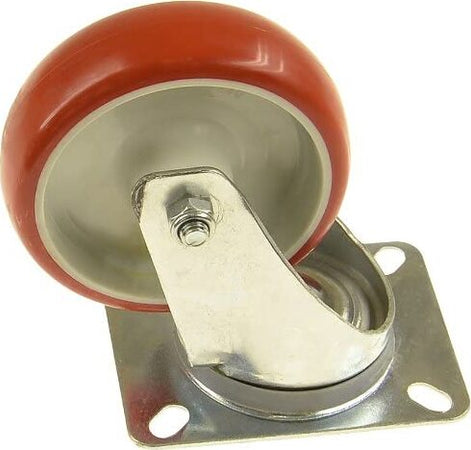 SUKI---RUOTA-GIREVOLE-IN-POLIURETANO-CON-PIASTRA-COLORE-ROSSO-100X30mm