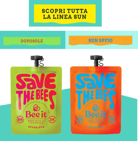 Sun Doposole Illuminante In Gel 50ml Bee It Save The Bees Doposole Viso E Corpo Anti Età Illuminante Bee It Società Benefit