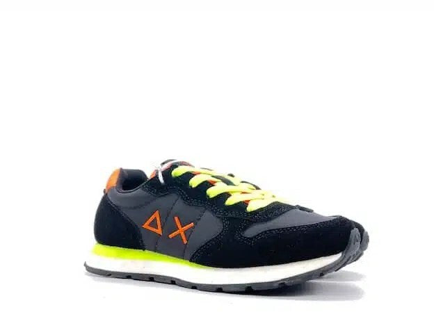 SUN68 Sneaker Bambino Boy's tom Fluo Nero