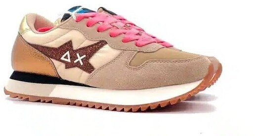 SUN68 Sneaker donna STARGIRL NYLON GLITTER Beige