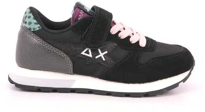 SUN68 Sneaker teen donna GIRL'S STARGIRL GLITTER LOGO Z43410T 11 Nera