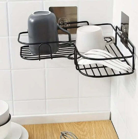 Supporto-Angolare-Da-Parete-Mensola-Da-Appendere-Senza-Punzonatura-Bagno-Cucina