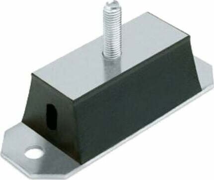 Supporto-antivibrante-rettangolare-100x40-perno,M12-Confezione-da-1pz