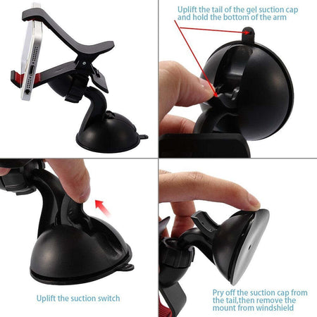 SUPPORTO AUTO UNIVERSALE VENTOSA A PINZA PER SMARTPHONE CELLULARE NAVIGATORE Elettronica/Elettronica per veicoli/Accessori/Accessori per cellulari/Alloggiamenti Trade Shop italia - Napoli, Commerciovirtuoso.it