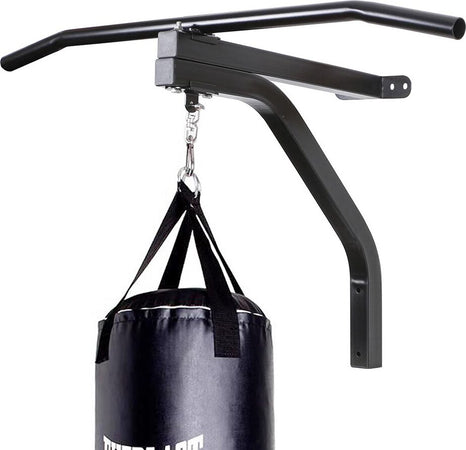 Supporto-Sacco-Boxe-Allenamento-Pugilato-da-Muro-con-Barra-Sollevamenti-Trazioni