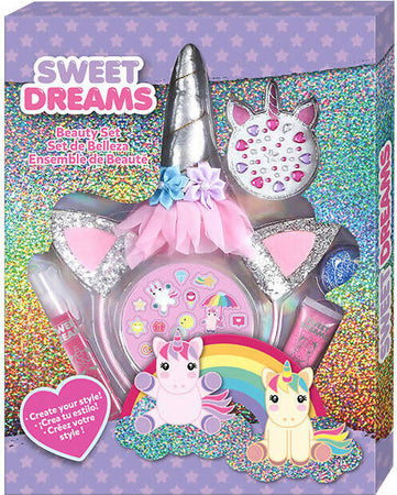 Sweet Dreams Set Di Bellezza Con Cerchietto Unicorno Sweet Dreams Set Completo Trucchi Bimba Giochi e giocattoli/Giochi d'imitazione e accessori di travestimento/Accessori per travestimento/Trucchi Cartoleria Deja Vu - Crotone, Commerciovirtuoso.it