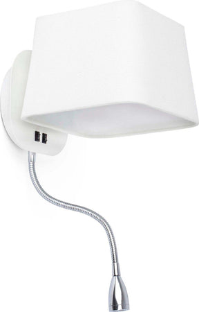 SWEET Lampada da parete bianca con lettore Illuminazione/Illuminazione per interni/Illuminazioni per pareti/Applique Led Mall Home - Napoli, Commerciovirtuoso.it