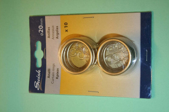 SWISH---10-ANELLI-CON-GANCIO-IN-ACCIAIO-ORO-SATINATO-20mm