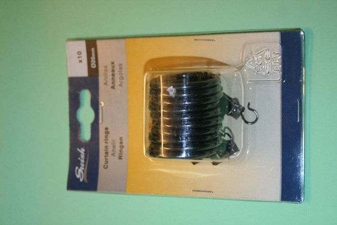 SWISH---10-ANELLI-CON-PINZETTA-IN-ACCIAIO-NICKEL-BLACK-20mm