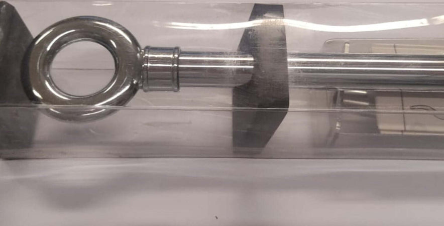 SWISH---KIT-ESTENSIBILE-BASTONE-TENDA-+-SUPPORTO-120-210CM---PRONTO-PER-ISTALLAZIONE-A-PARETE---POMELLO-FINALE-AD-ANELLO-CROMATO