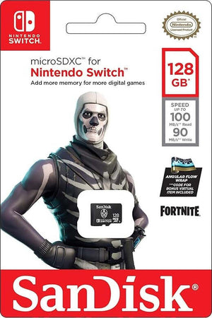 Switch-Micro-Sdxc-Sandisk-128gb-Fortnite-Skull-Trooper