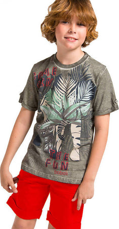 T-Shirt Bambino Estiva Stampa Multi Color Maglia Bimbo Mezze Maniche Estiva Girocollo Maglietta Estate Colorata 100% Cotone t-shirt bambino/ragazzo Piccole Canaglie - Tropea, Commerciovirtuoso.it