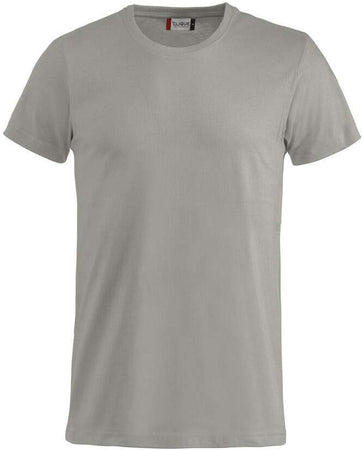 T-Shirt Clique Basic Grigio Argento 145 gr