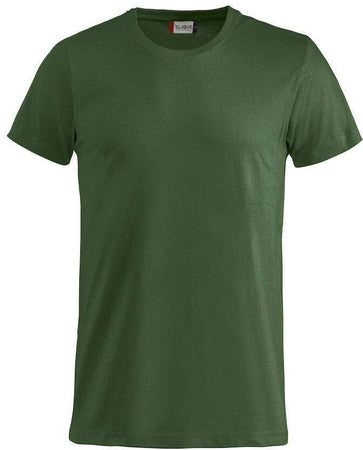 T-Shirt Clique Basic Verde Scuro Taglie Forti 145 gr