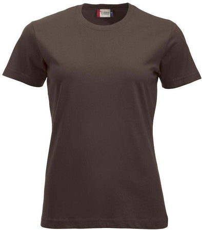 T-Shirt Clique Classic Marrone Moka 160 gr Donna