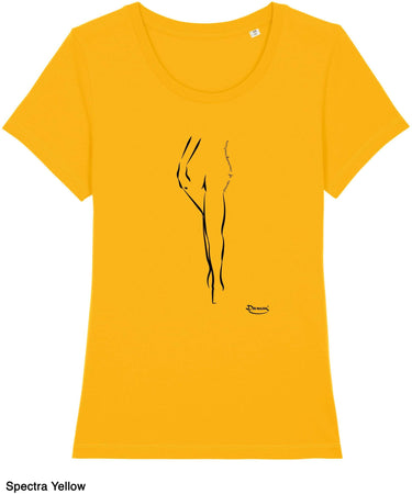 T-shirt da Donna con stampa "Power" Maglia a Maniche Corte DREAMERS Brand