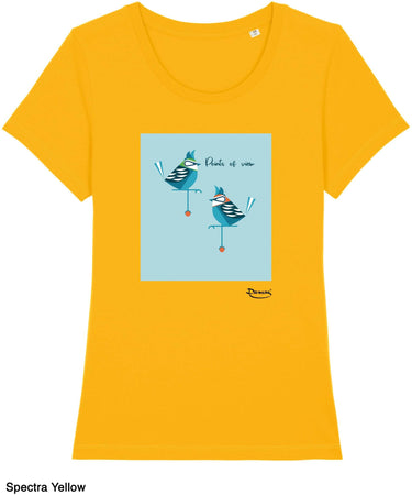 T-shirt da Donna con stampa "Punti di vista - View" Maglia a Maniche Corte DREAMERS Brand