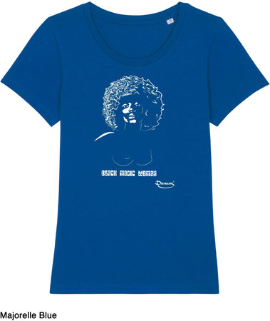 T-shirt da Donna con stampa "Woman" Maglia a Maniche Corte DREAMERS Brand
