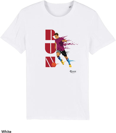 T-shirt da Uomo con stampa "Corri - Run" Maglia a Maniche Corte DREAMERS Brand