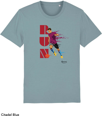 T-shirt da Uomo con stampa "Corri - Run" Maglia a Maniche Corte DREAMERS Brand