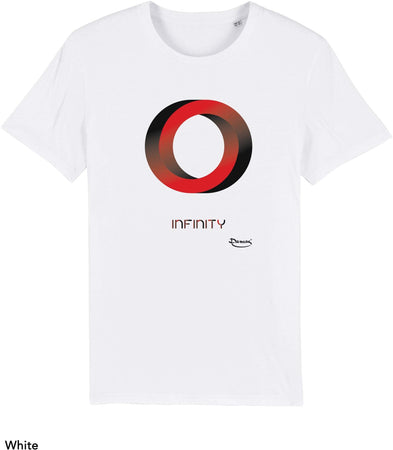 T-shirt da Uomo con stampa "Illusione cerchio - Infinity" Maglia a Maniche Corte DREAMERS Brand