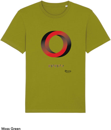 T-shirt da Uomo con stampa "Illusione cerchio - Infinity" Maglia a Maniche Corte DREAMERS Brand