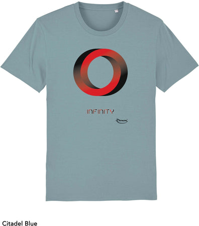 T-shirt da Uomo con stampa "Illusione cerchio - Infinity" Maglia a Maniche Corte DREAMERS Brand