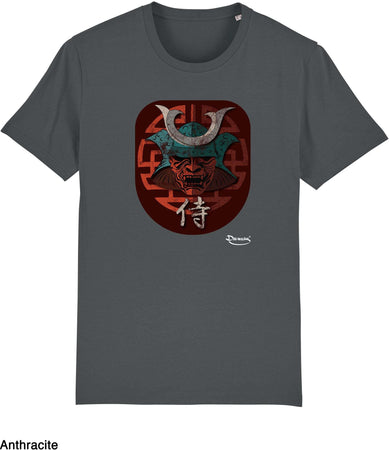T-shirt da Uomo con stampa "Samurai" Maglia a Maniche Corte DREAMERS Brand
