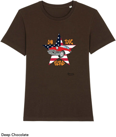 T-shirt da Uomo con stampa "Sulla strada - Road" Maglia a Maniche Corte DREAMERS Brand