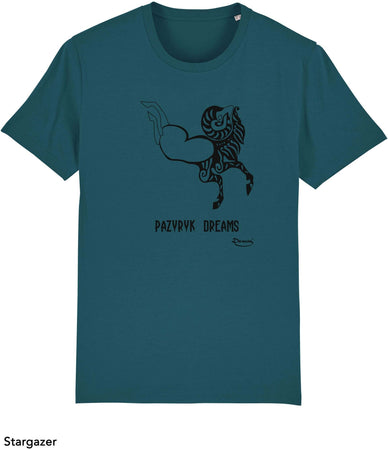 T-shirt da Uomo con stampa "Tribale sogni di Pazyryk" Maglia a Maniche Corte DREAMERS Brand