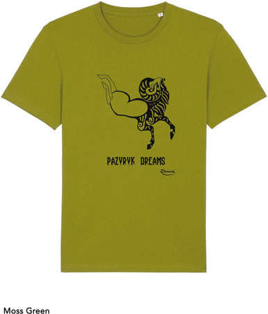 T-shirt da Uomo con stampa "Tribale sogni di Pazyryk" Maglia a Maniche Corte DREAMERS Brand